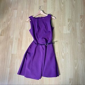 BNWT purple Closet fit and flare dress